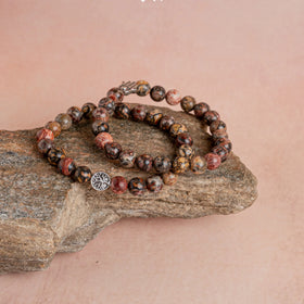 Leopard Skin Jasper Bracelet - Jaipur Crystal Gems