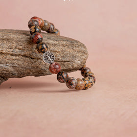 Leopard Skin Jasper Bracelet - Jaipur Crystal Gems