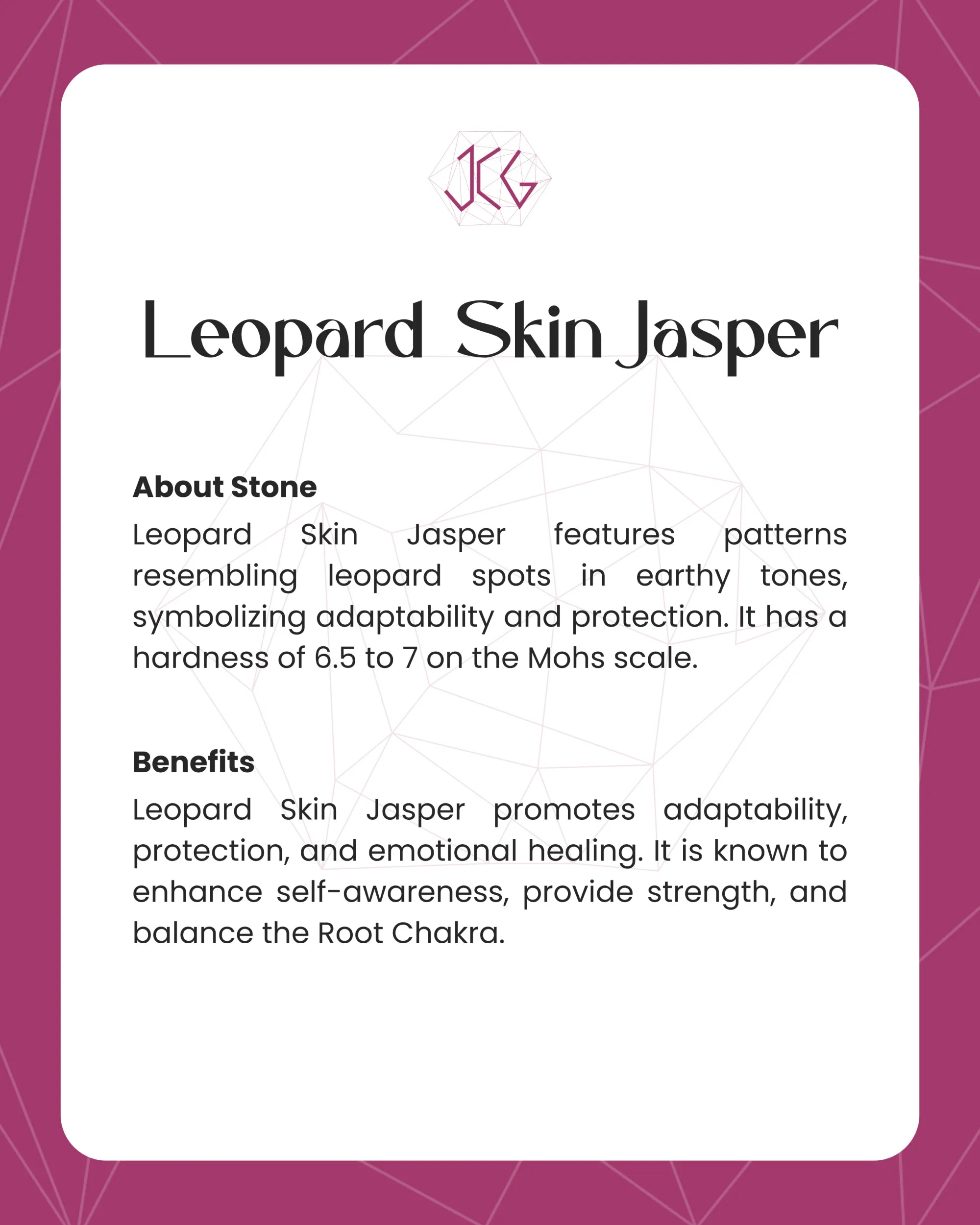 Leopard Skin Jasper Bracelet - Jaipur Crystal Gems