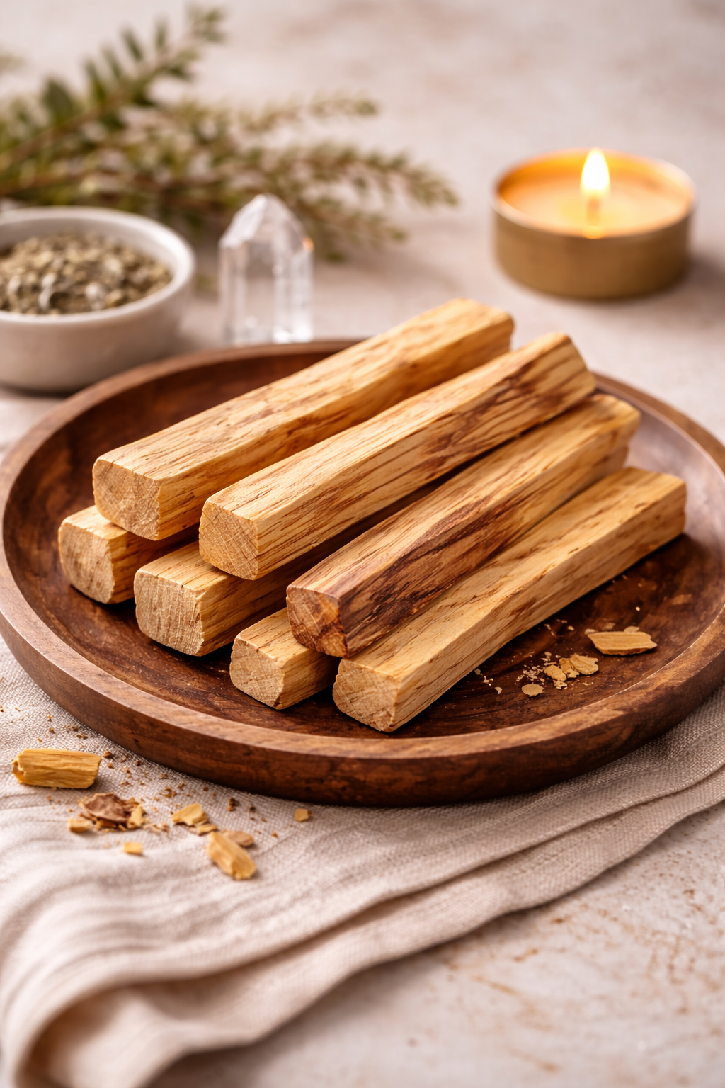 Natural Palo Santo Wood Sticks for Cleansing, Meditation & Energy Purification