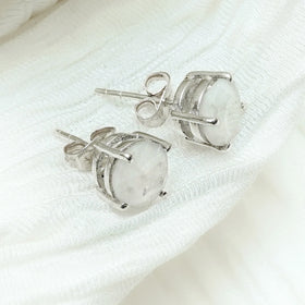 Moon stone earrings - Jaipur Crystal Gems