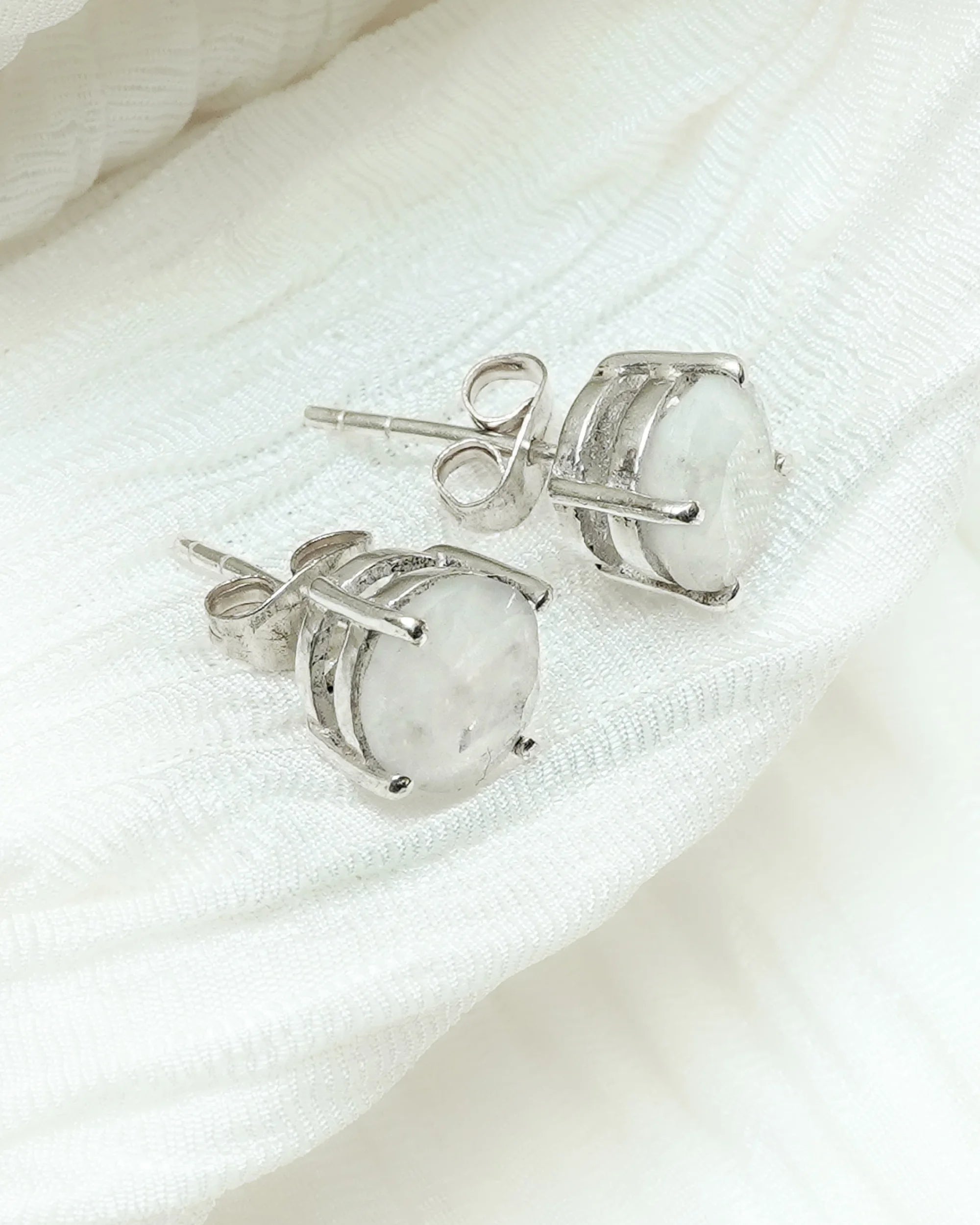 Moon stone earrings - Jaipur Crystal Gems