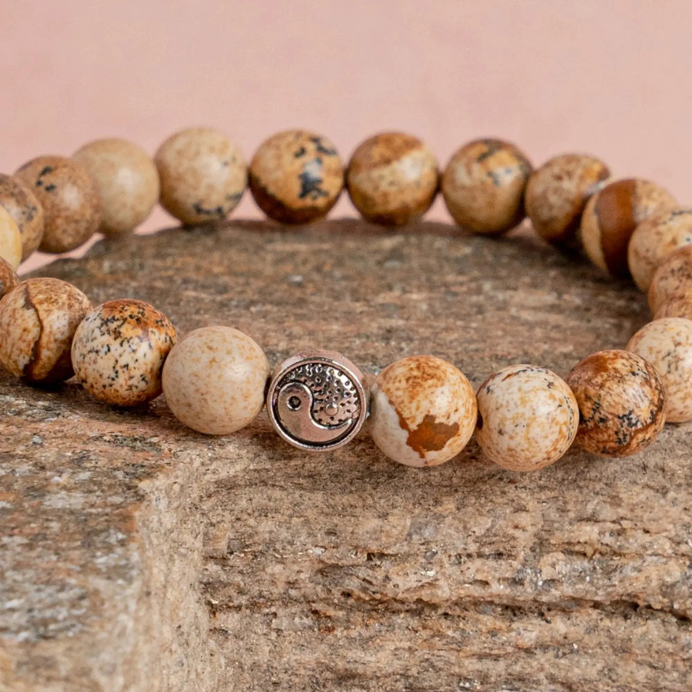 Picture Jasper Bracelet Jaipur Crystal Gems