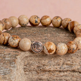 Picture Jasper Bracelet Jaipur Crystal Gems