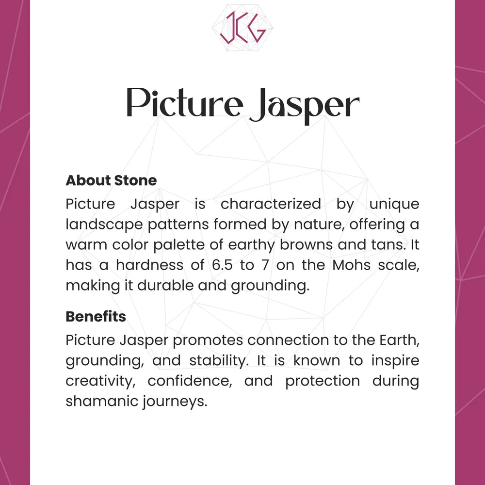 Picture Jasper Bracelet Jaipur Crystal Gems