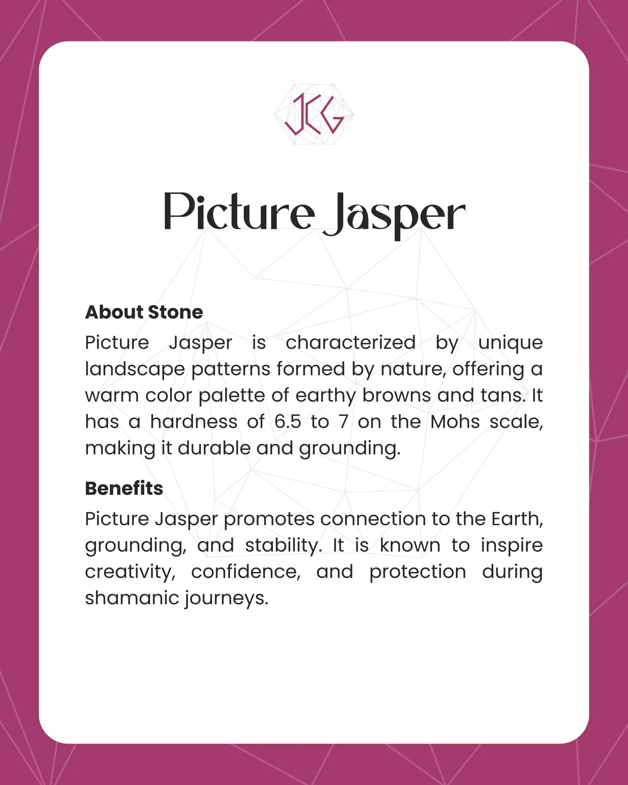 Picture Jasper Bracelet Jaipur Crystal Gems