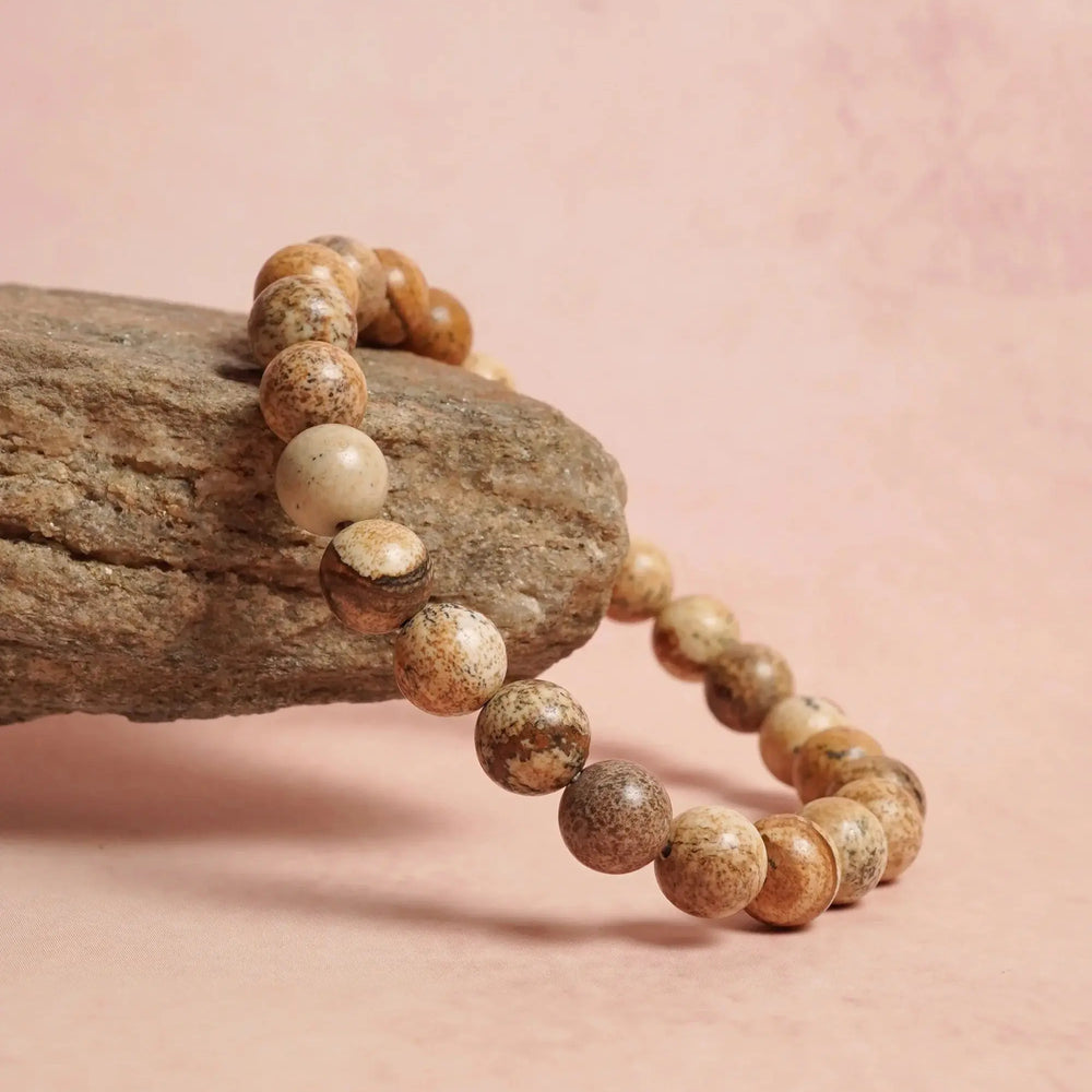 Picture Jasper Bracelet Jaipur Crystal Gems