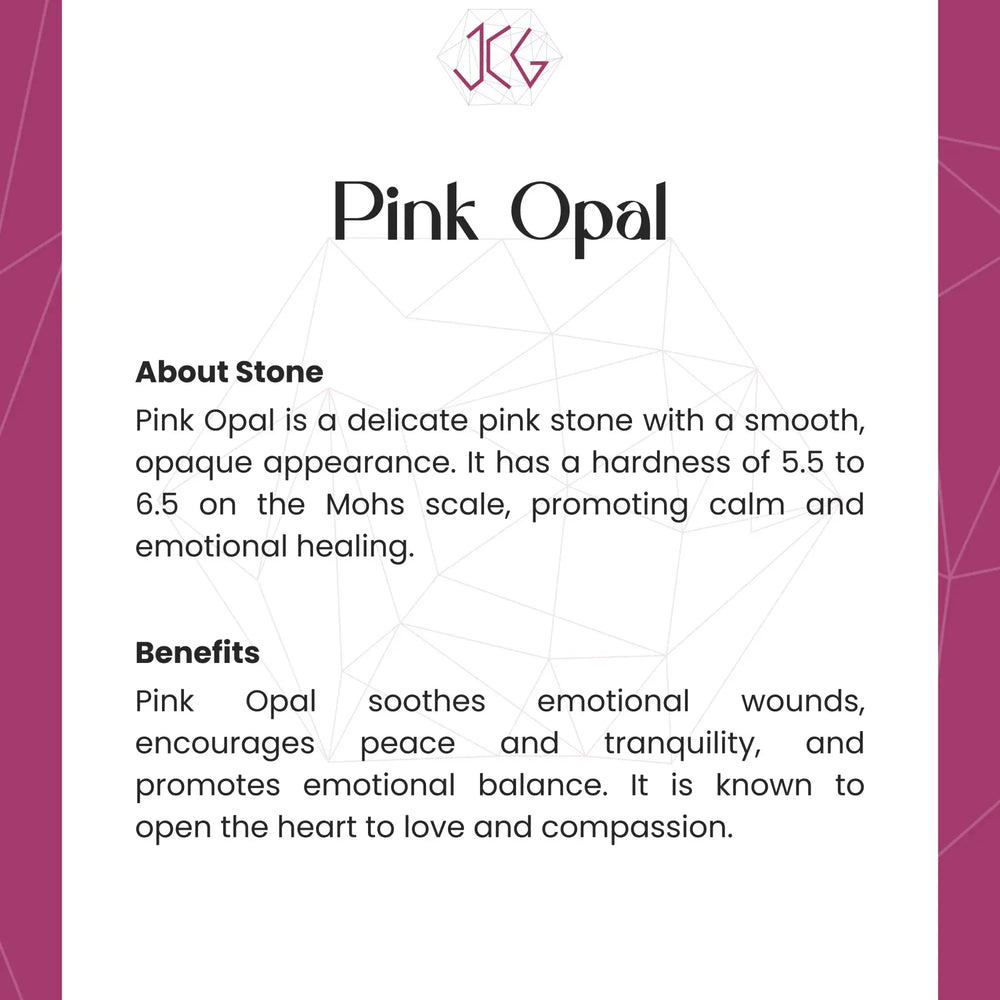 Pink Opal Bracelet Jaipur Crystal Gems