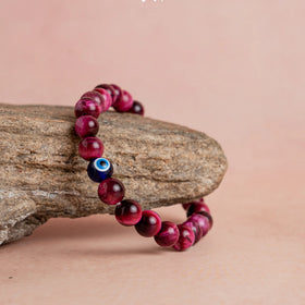 Pink Tiger Eye Bracelet - Jaipur Crystal Gems