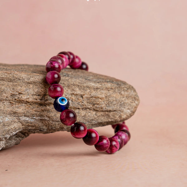 Pink Tiger Eye Bracelet 8mm
