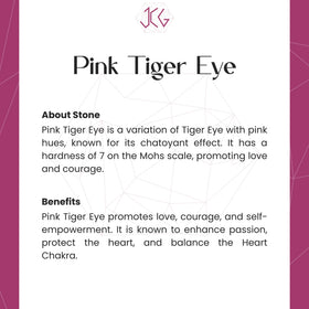 Pink Tiger Eye Bracelet - Jaipur Crystal Gems