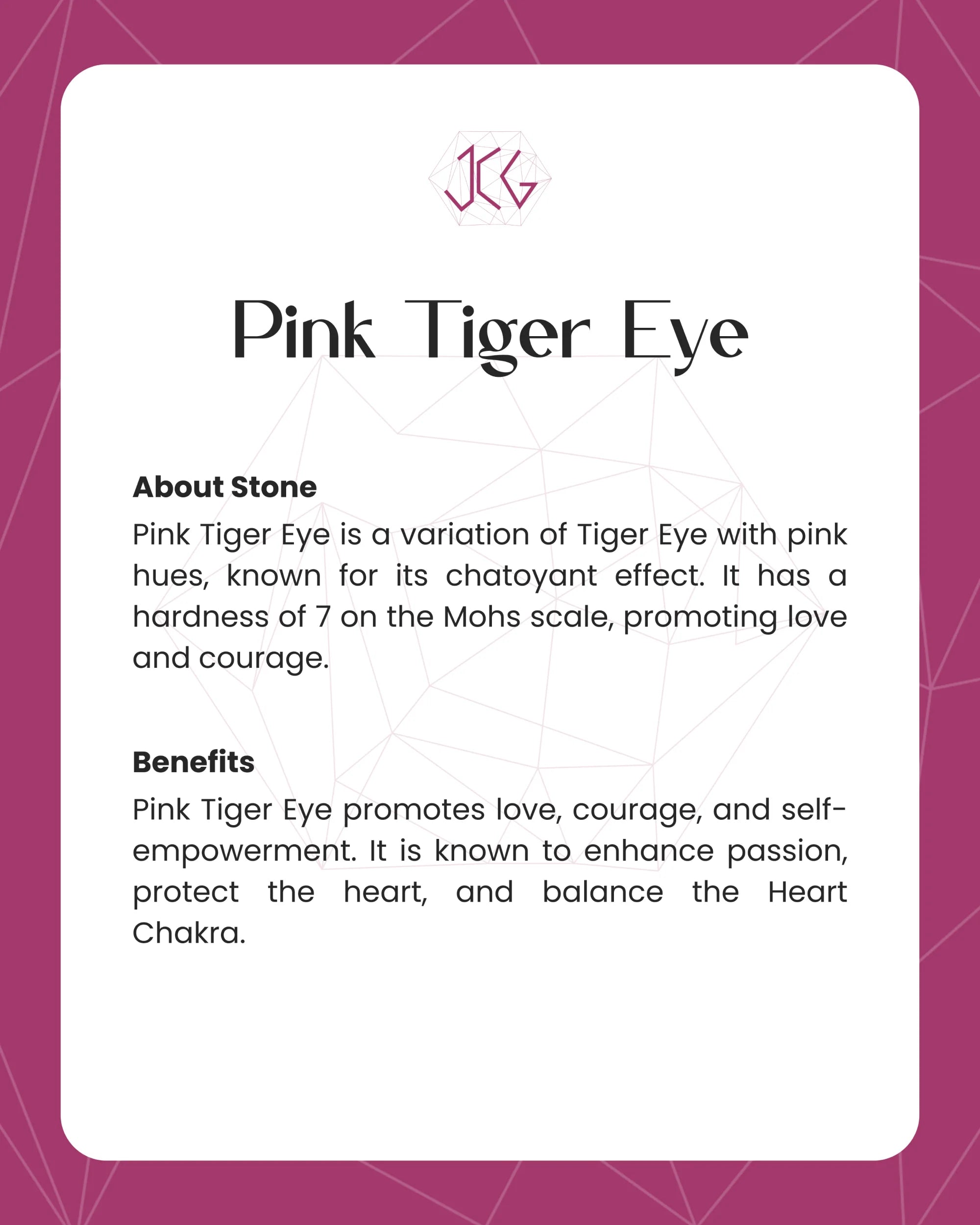 Pink Tiger Eye Bracelet - Jaipur Crystal Gems