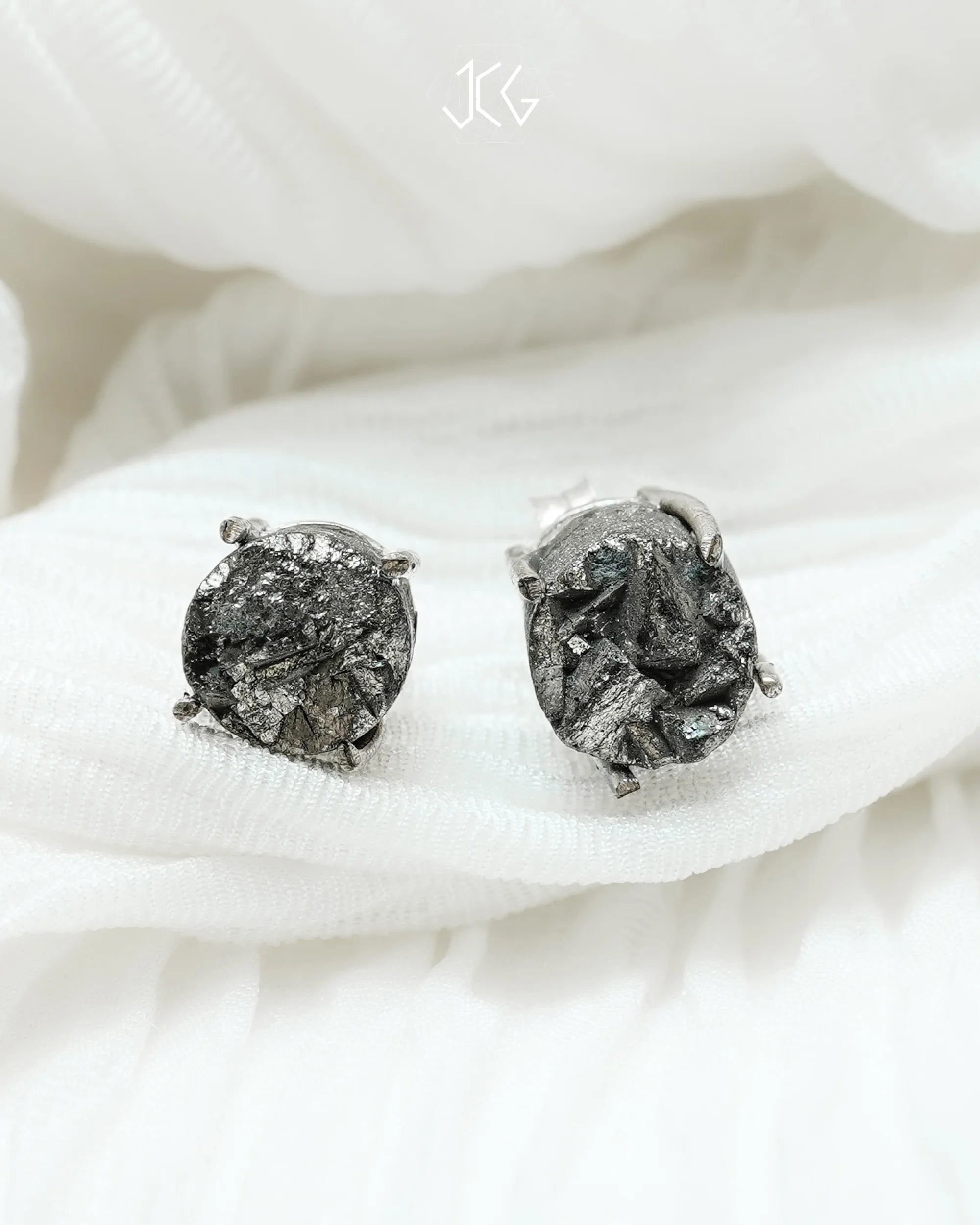 Pyrite Earrings - Jaipur Crystal Gems
