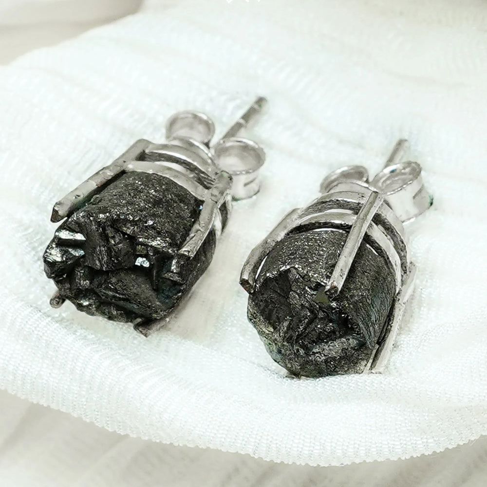 Pyrite Earrings - Jaipur Crystal Gems