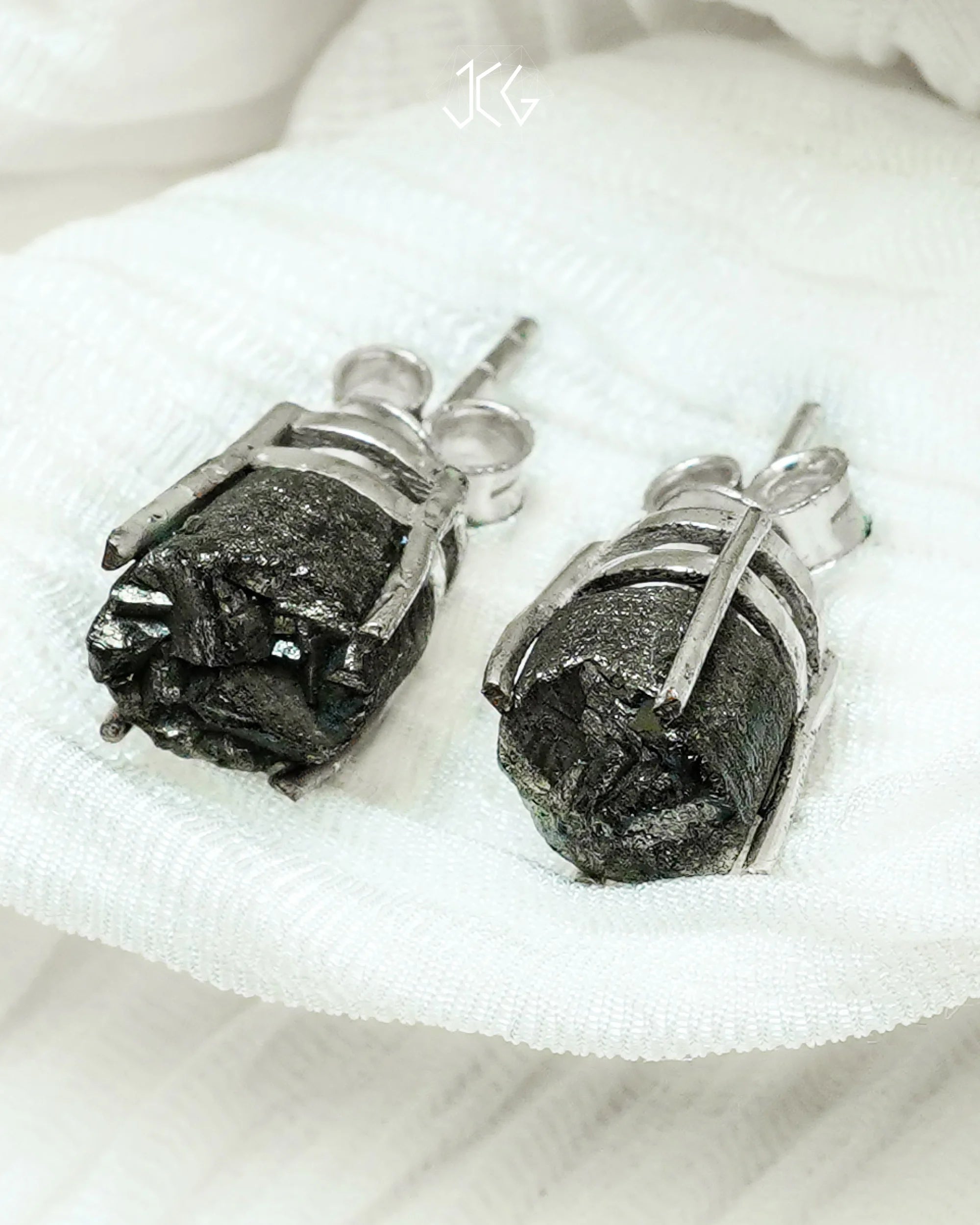Pyrite Earrings - Jaipur Crystal Gems