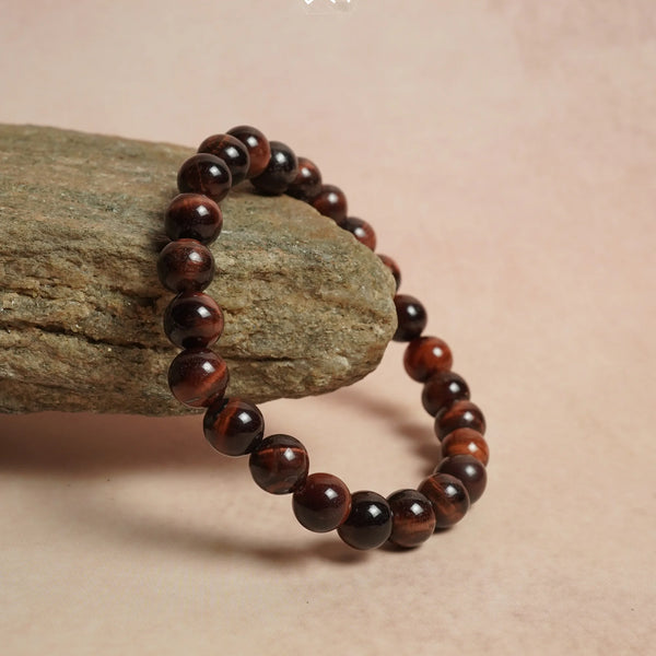 Natural Red Tiger Eye Bracelet 8mm