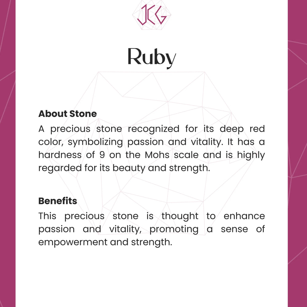 Ruby Ring - Jaipur Crystal Gems