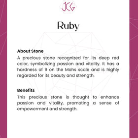 Ruby Ring - Jaipur Crystal Gems