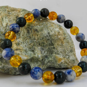 Scorpio (Vrischika) Zodiac Sign Bracelet 8mm