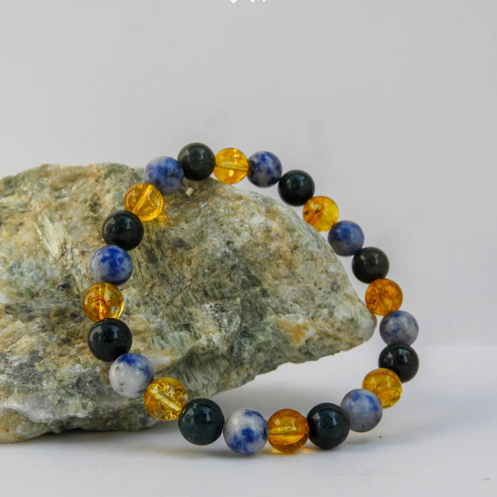 Scorpio (Vrischika) Zodiac Sign Bracelet 8mm