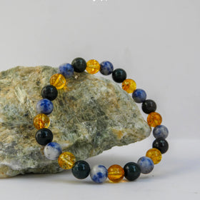 Scorpio (Vrischika) Zodiac Sign Bracelet 8mm