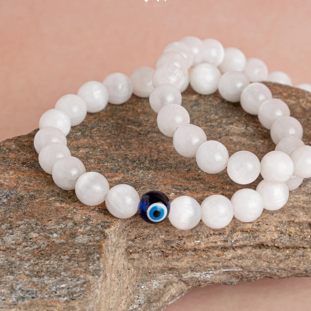 Selenite Bracelet - Jaipur Crystal Gems