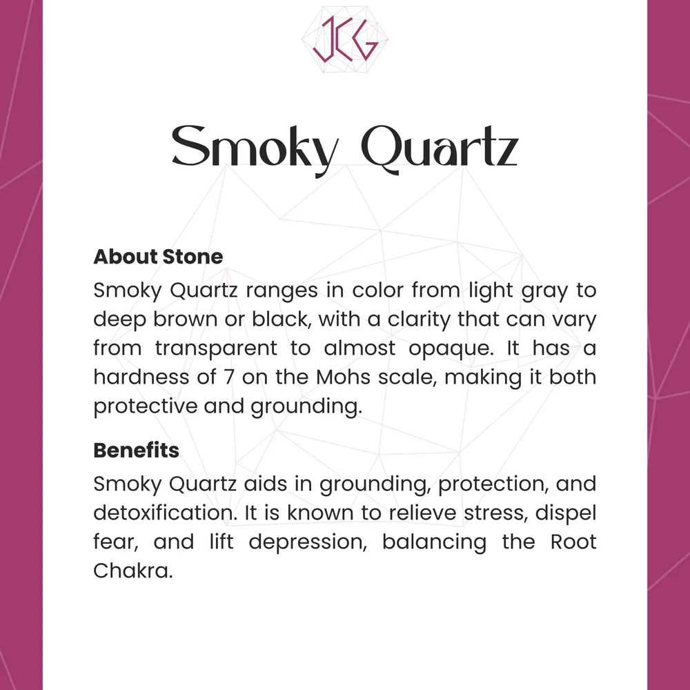 Smokey Quartz Bracelet Jaipur Crystal Gems
