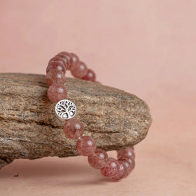 Strawberry Quartz Bracelet Jaipur Crystal Gems