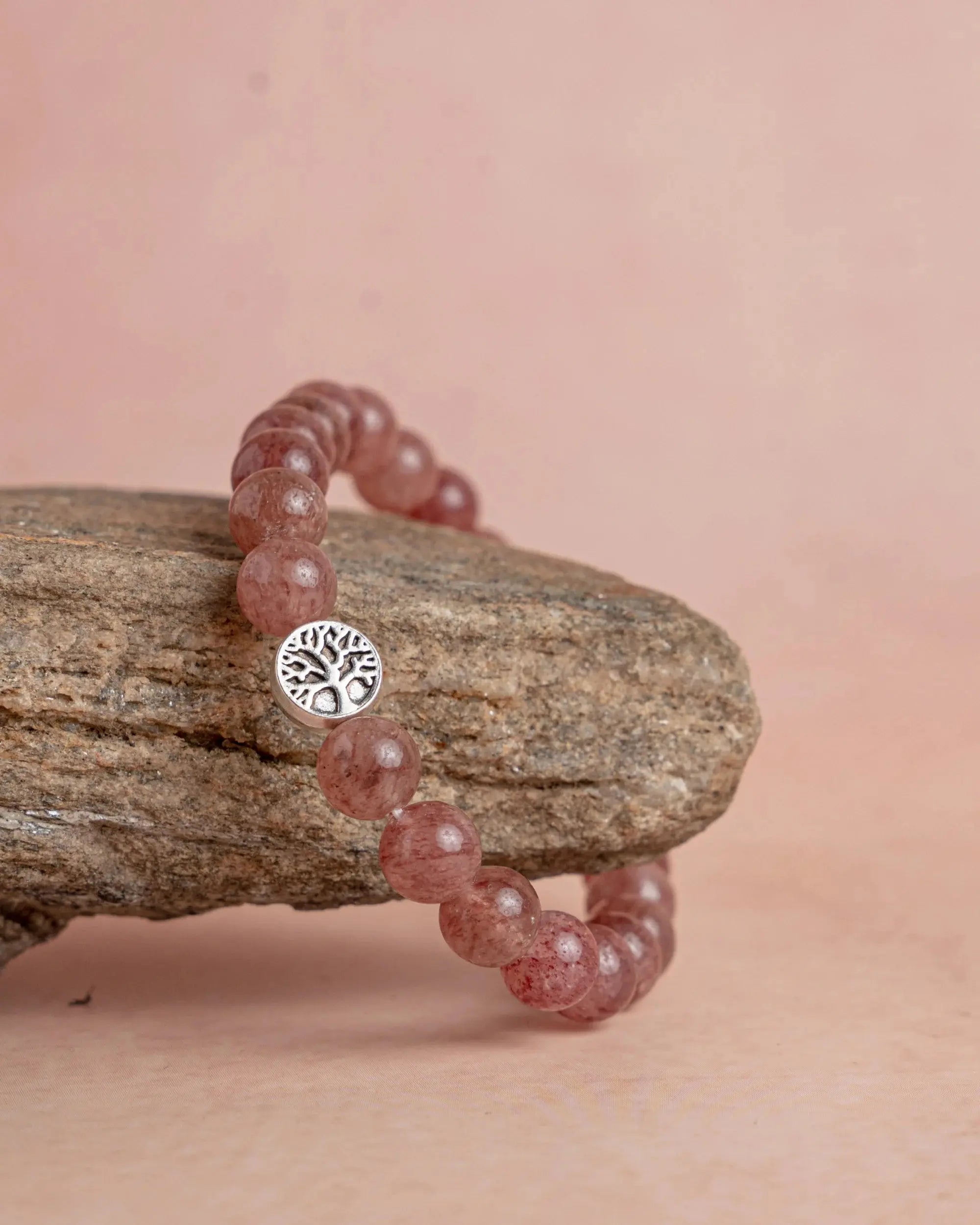 Strawberry Quartz Bracelet Jaipur Crystal Gems