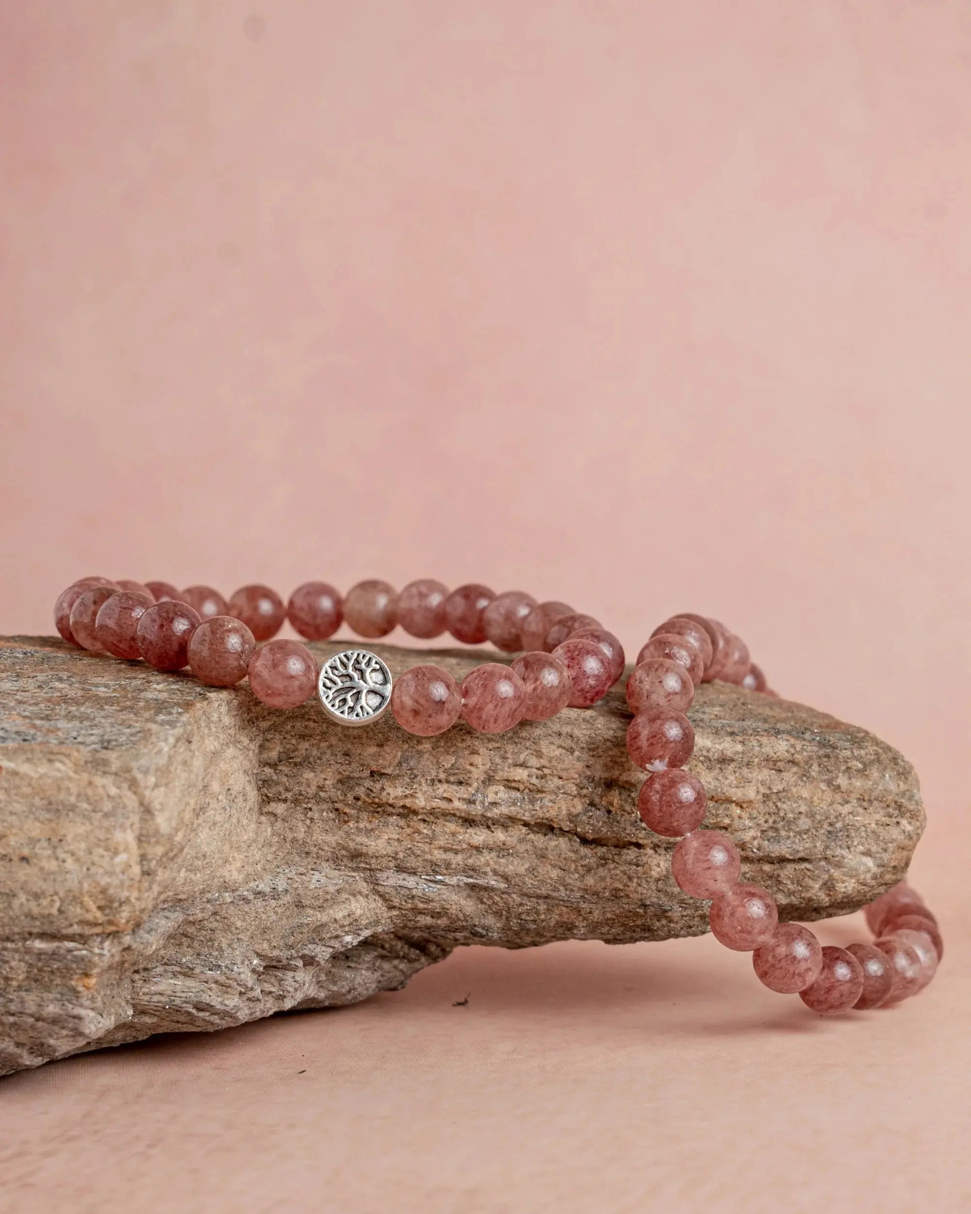 Strawberry Quartz Bracelet Jaipur Crystal Gems