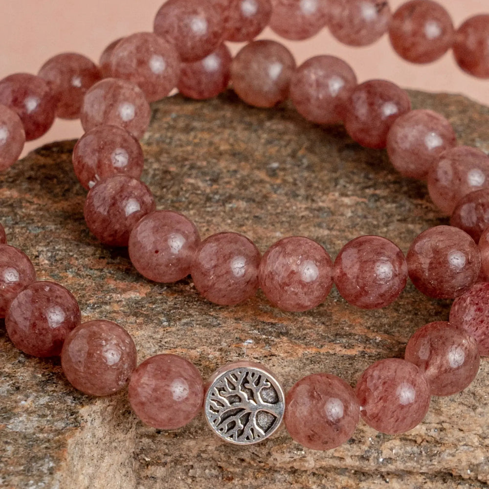 Strawberry Quartz Bracelet Jaipur Crystal Gems