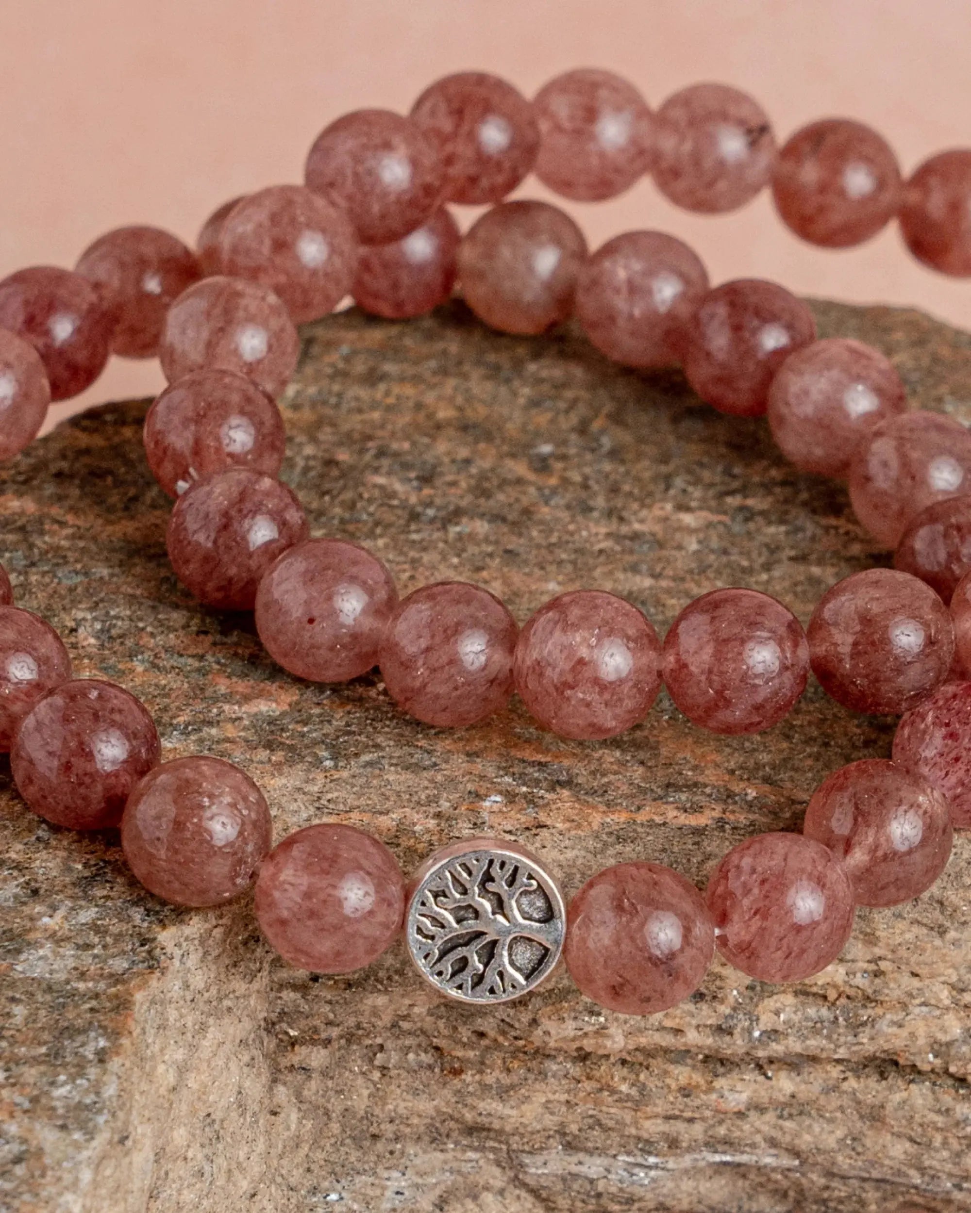 Strawberry Quartz Bracelet Jaipur Crystal Gems