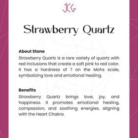 Strawberry Quartz Bracelet Jaipur Crystal Gems