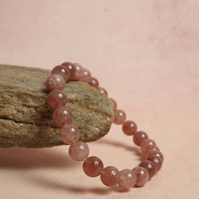 Strawberry Quartz Bracelet Jaipur Crystal Gems