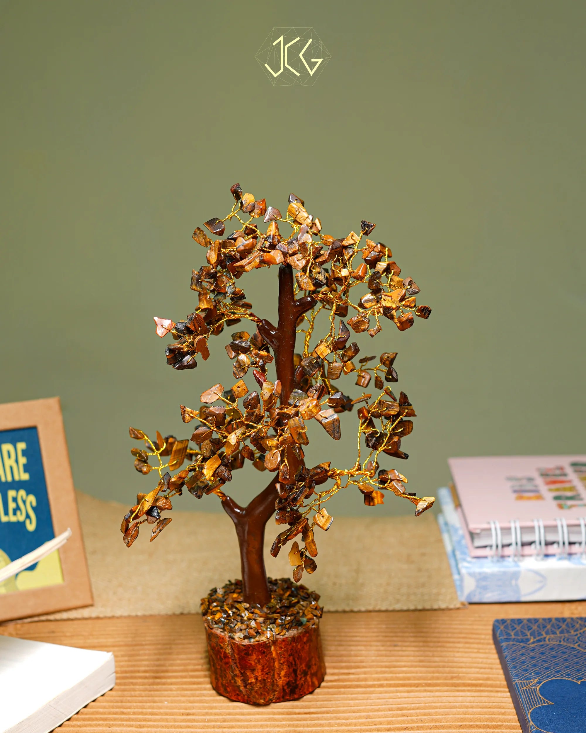 Tiger Eye Tree Jaipur Crystal Gems