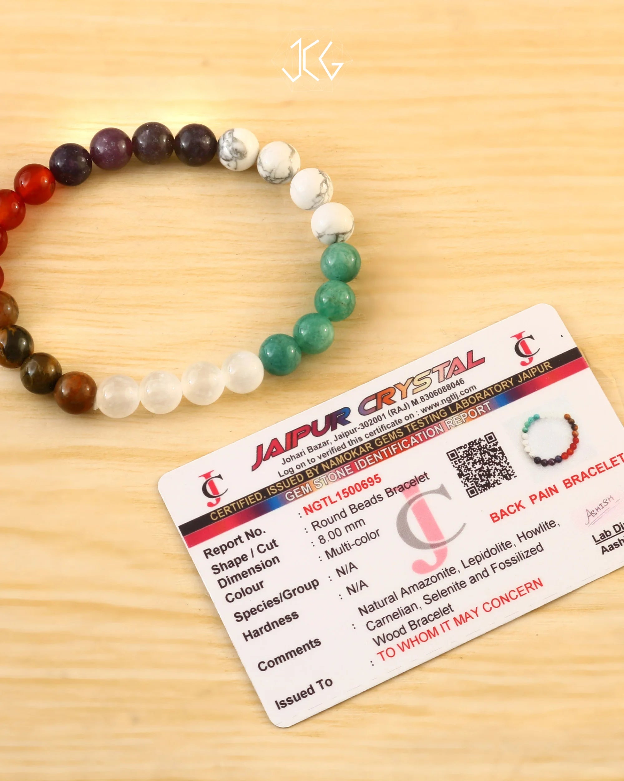 Back Pain Bracelet 8mm