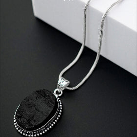 Black Tourmaline Pendant Jaipur Crystal Gems