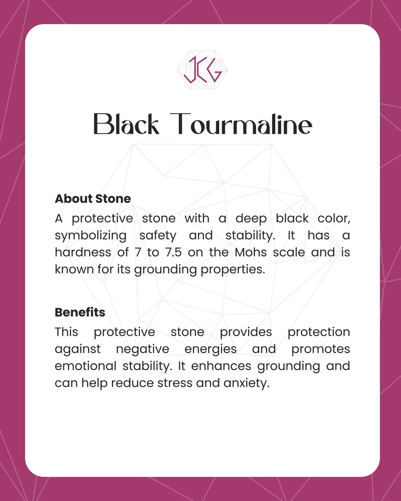 Black Tourmaline Raw Stone - Main Image