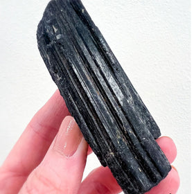 Black Tourmaline Raw Stone 100 Grams - Jaipur Crystal Gems