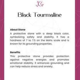 Black Tourmaline Ring - Jaipur Crystal Gems
