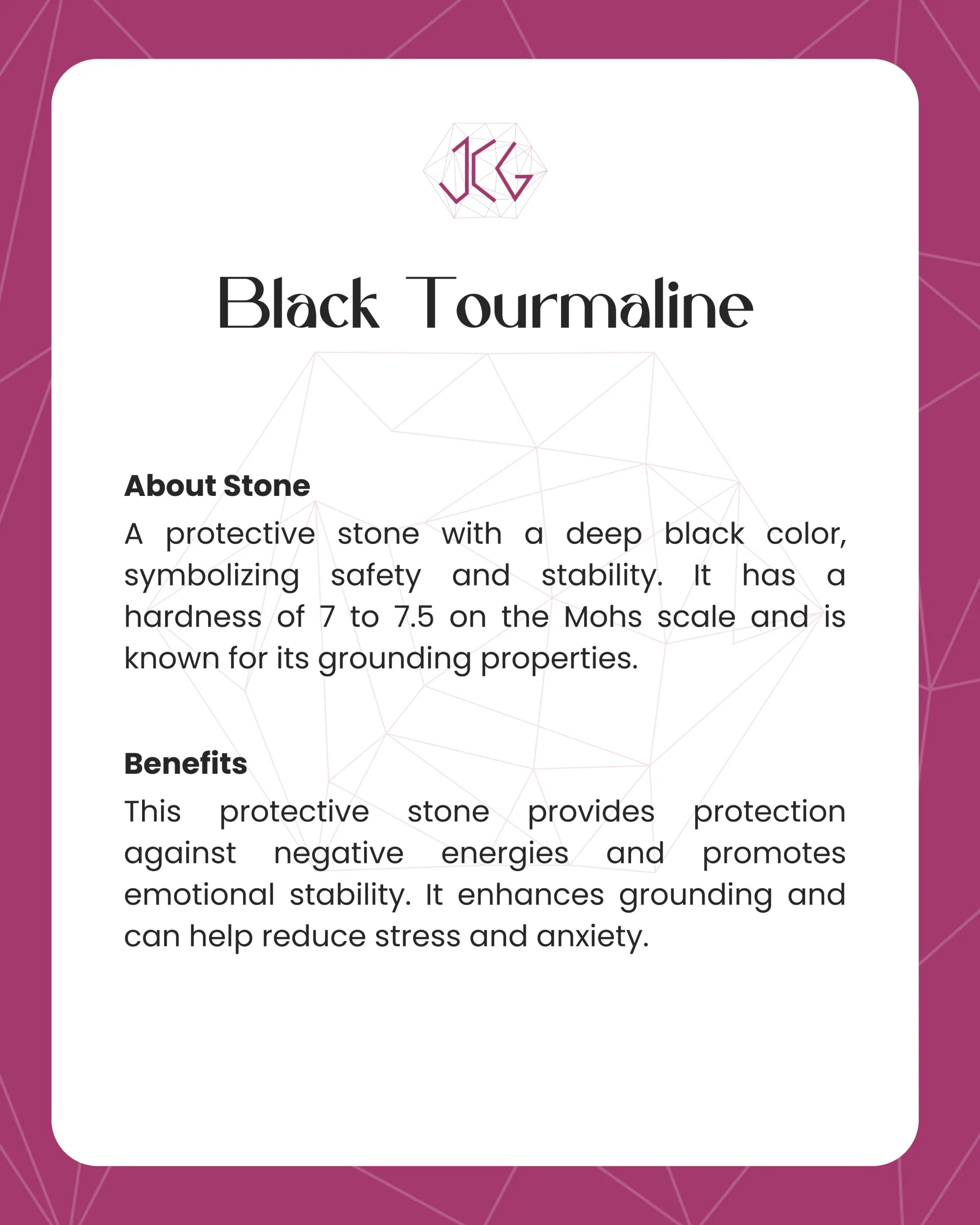 Black Tourmaline Ring - Jaipur Crystal Gems