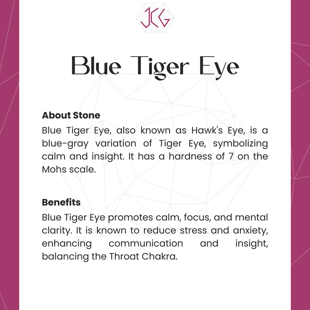 Blue Tiger Eye Bracelet - Jaipur Crystal Gems