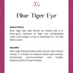 Blue Tiger Eye Bracelet - Jaipur Crystal Gems