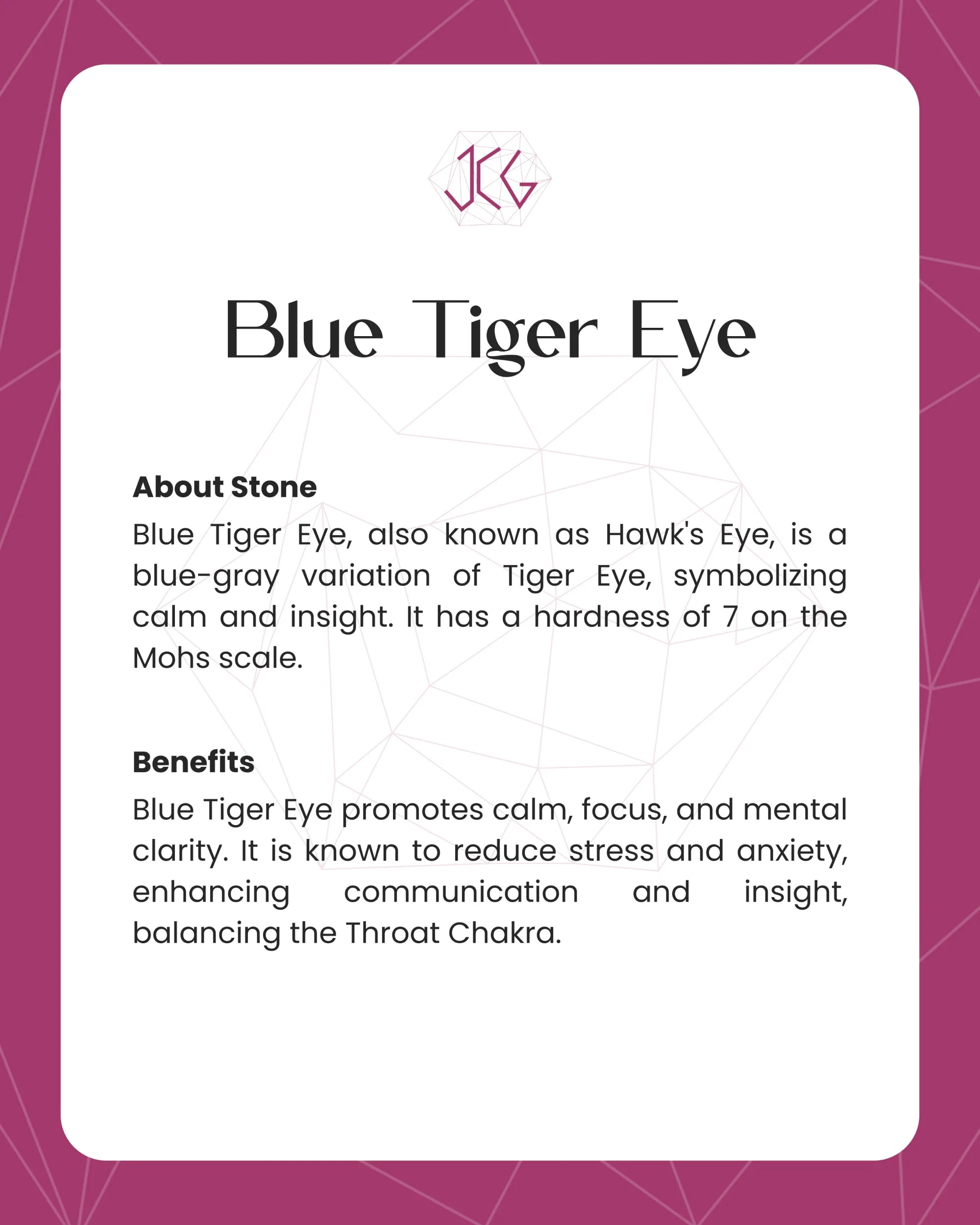 Blue Tiger Eye Bracelet - Jaipur Crystal Gems