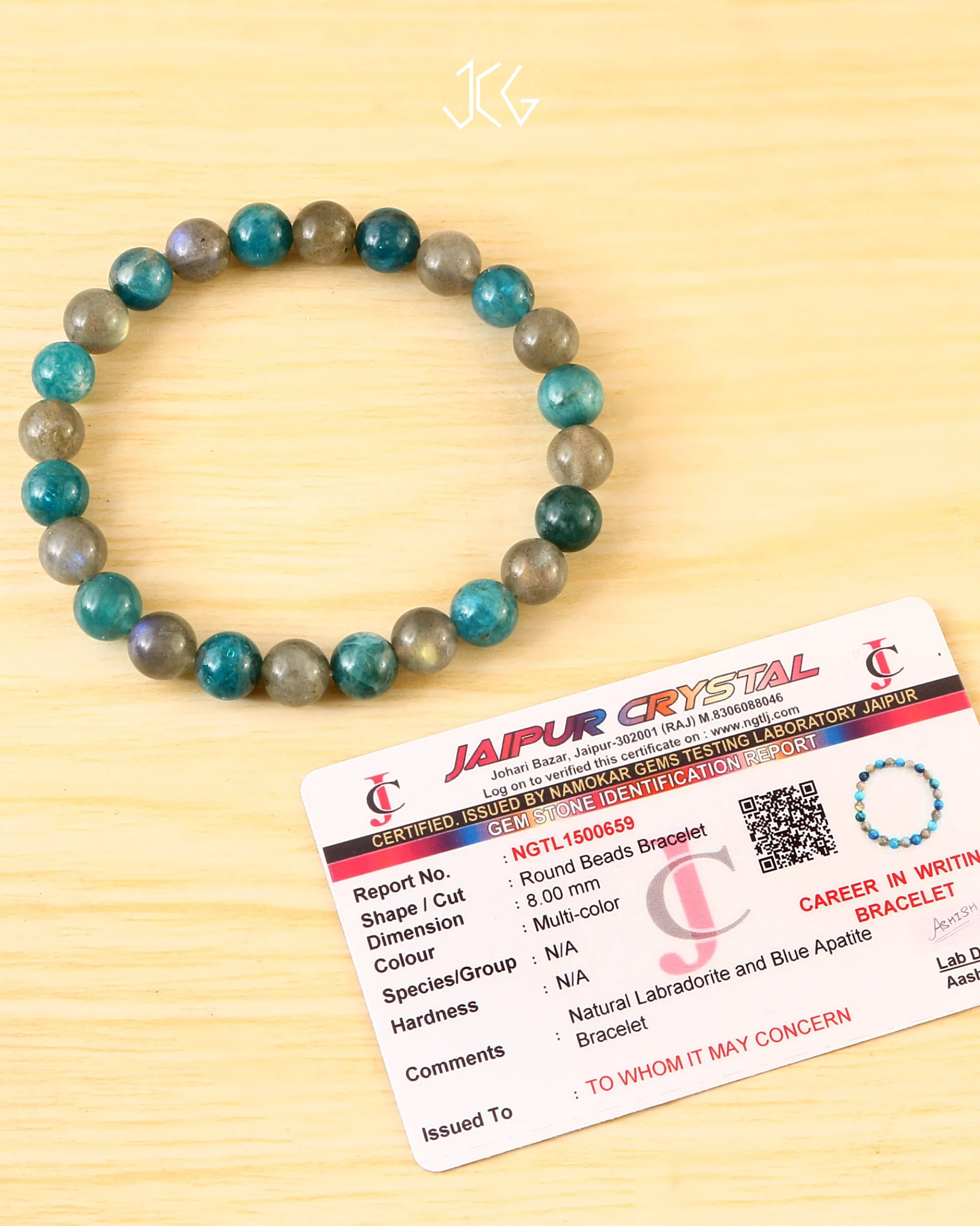 Career in Writing Bracelet 8mm