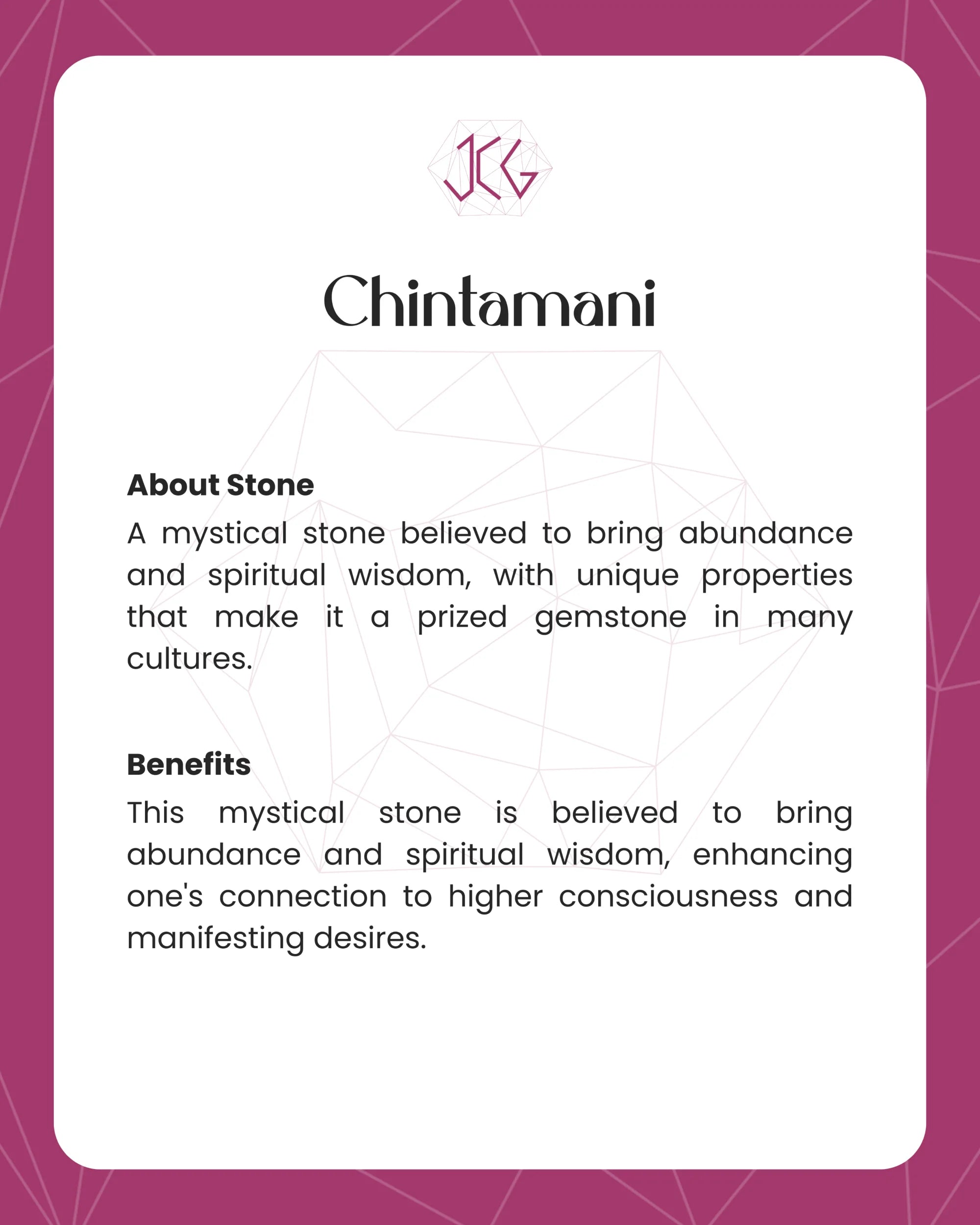 Chintamani Pendant - Jaipur Crystal Gems