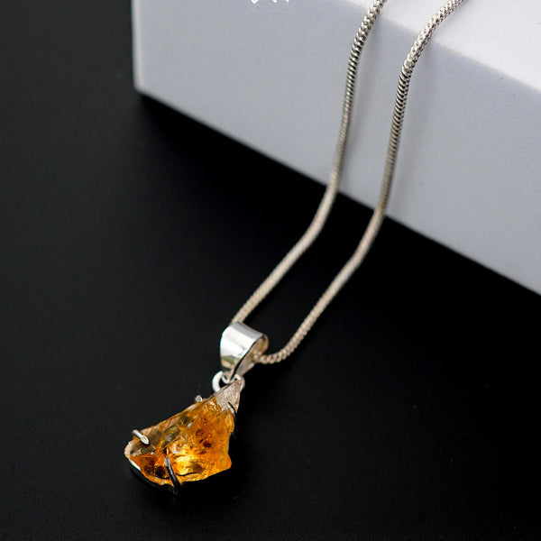 Citrine Natural Raw Pendant