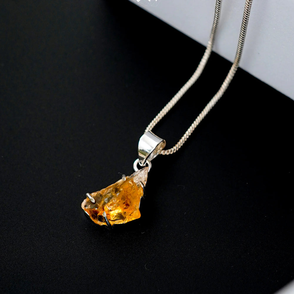 Citrine Pendant - Jaipur Crystal Gems