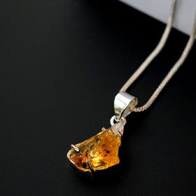 Citrine Pendant - Jaipur Crystal Gems
