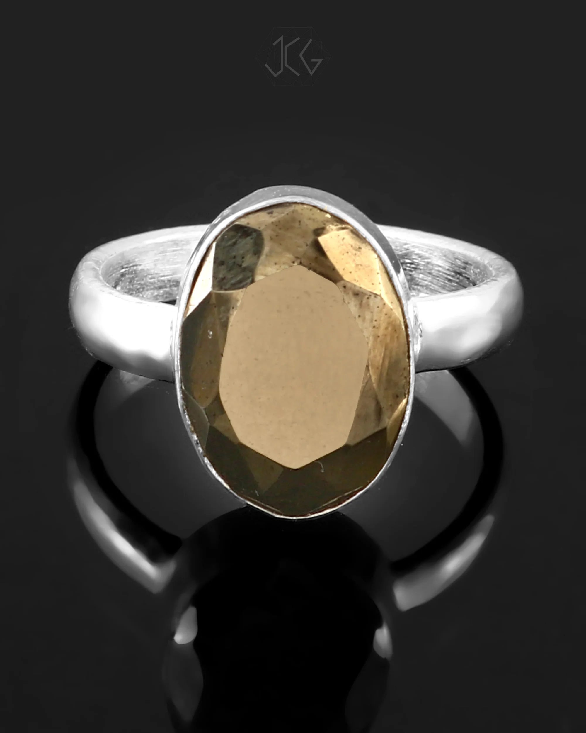Pyrite Cut Stone Ring